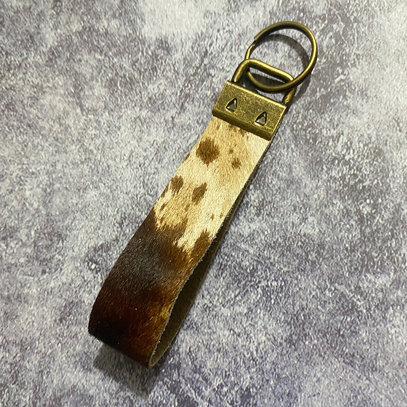 Western Vintage Horse Cross Leather Keychain - product image 7
