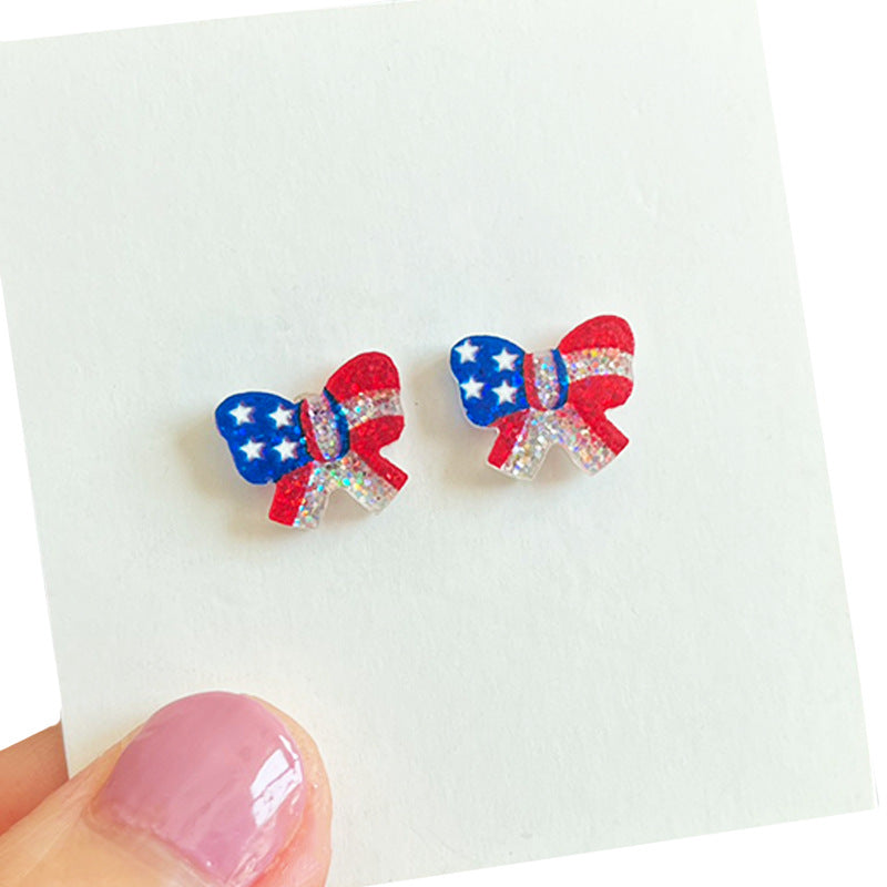 Supply Earrings for Independence Day - Small - Exquisite - Shiny - product image 5