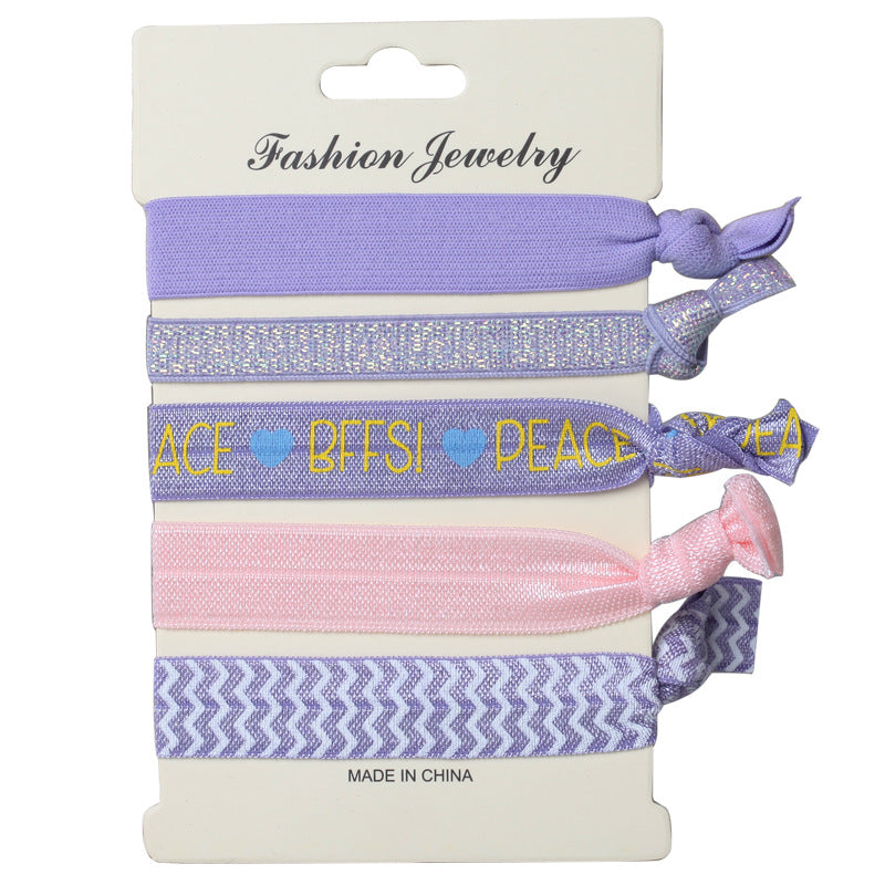 Korean Hair Ties Colorful Elastic Hairband Dual-purpose Wristband of Popular - product image 21
