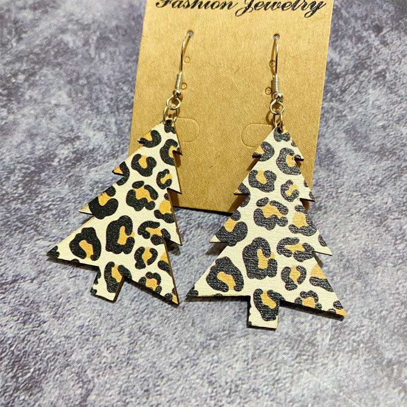 Cross Wood Earrings - product image 7