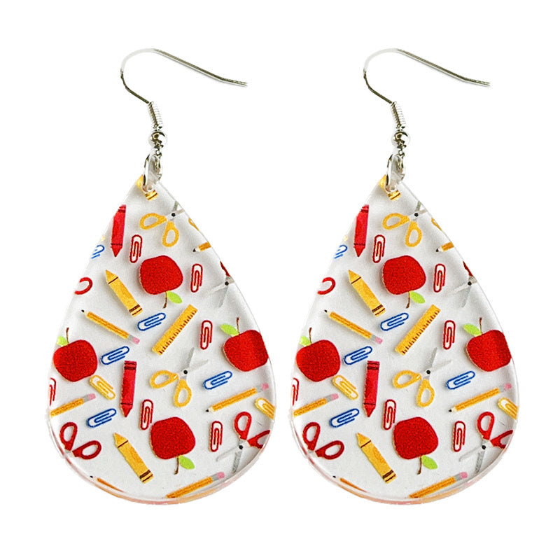 Cross Acrylic Earrings - product image 5