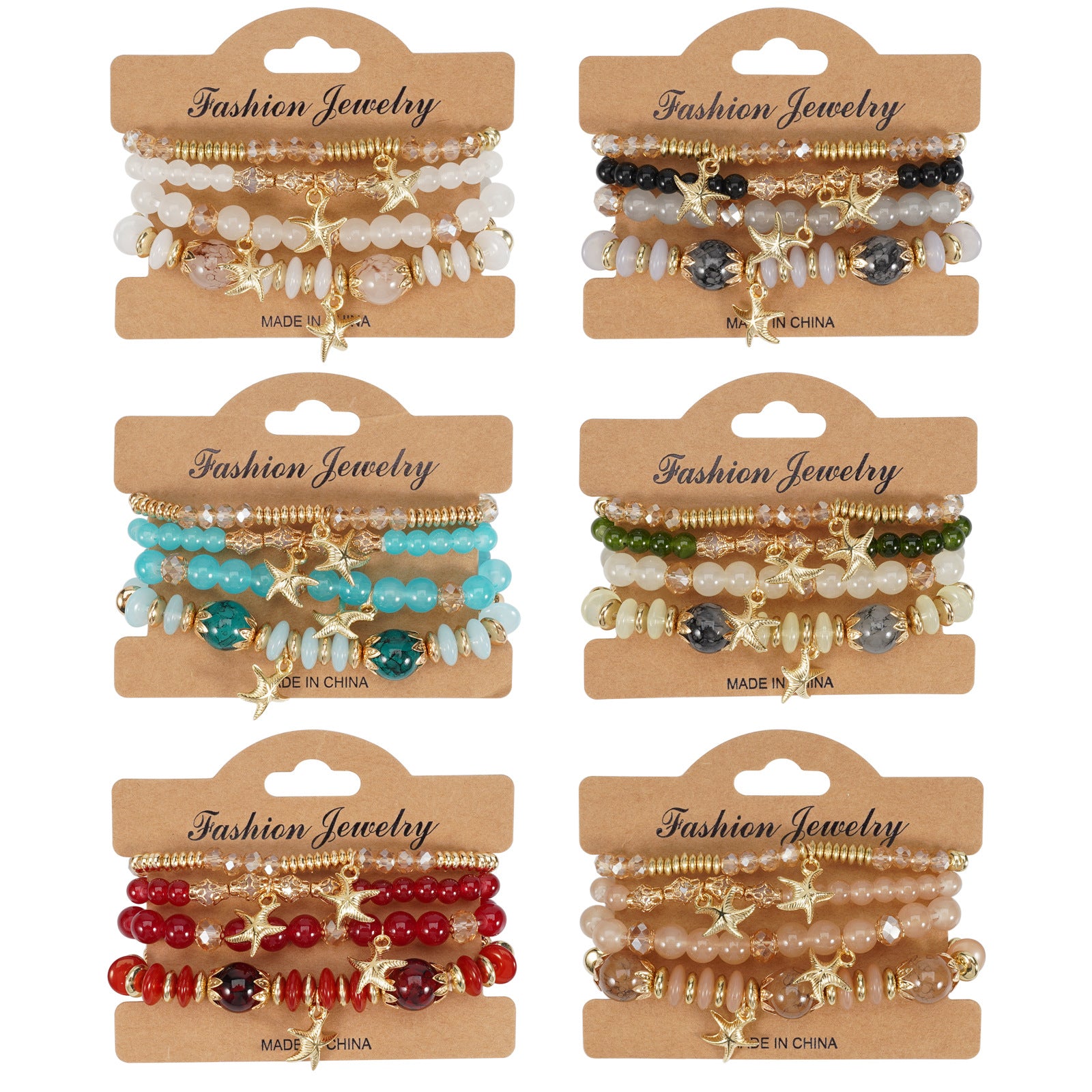 Boho Cross Beaded Crystal Necklace - product image 1