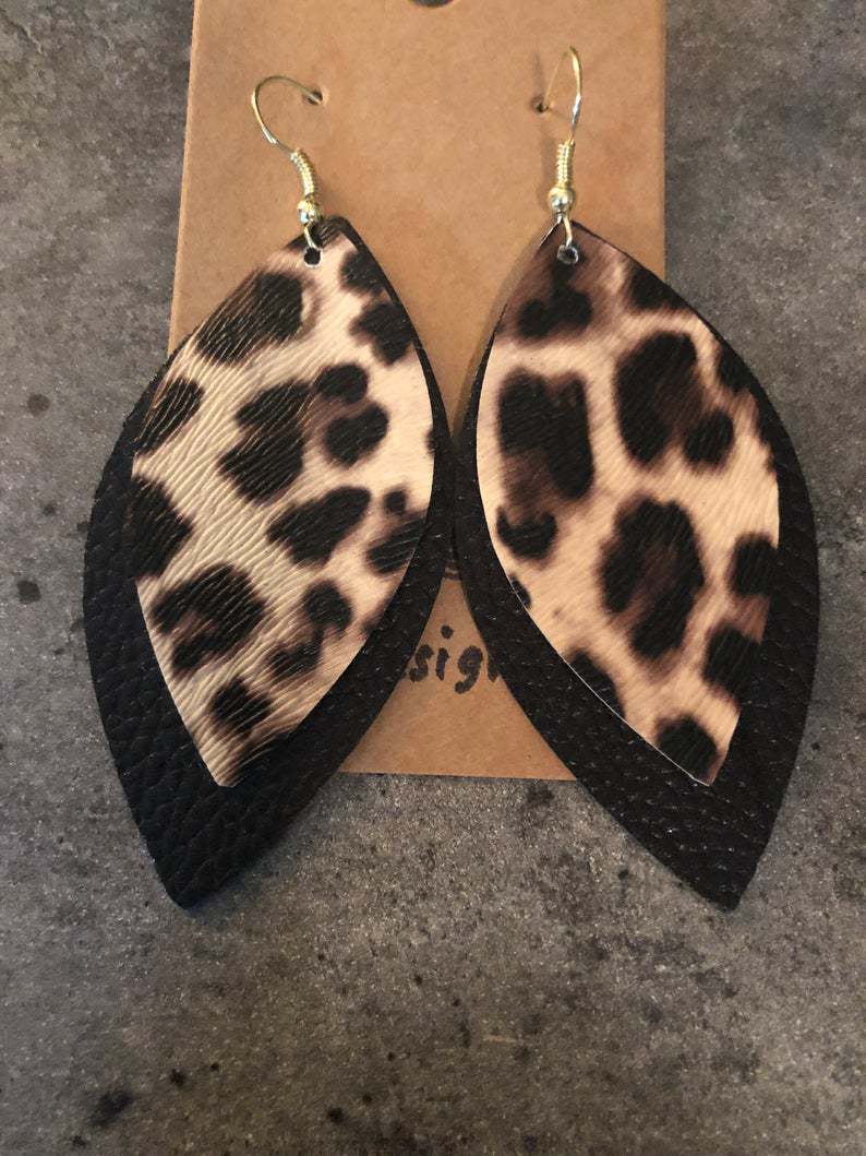 Cross Leather Earrings - product image 13
