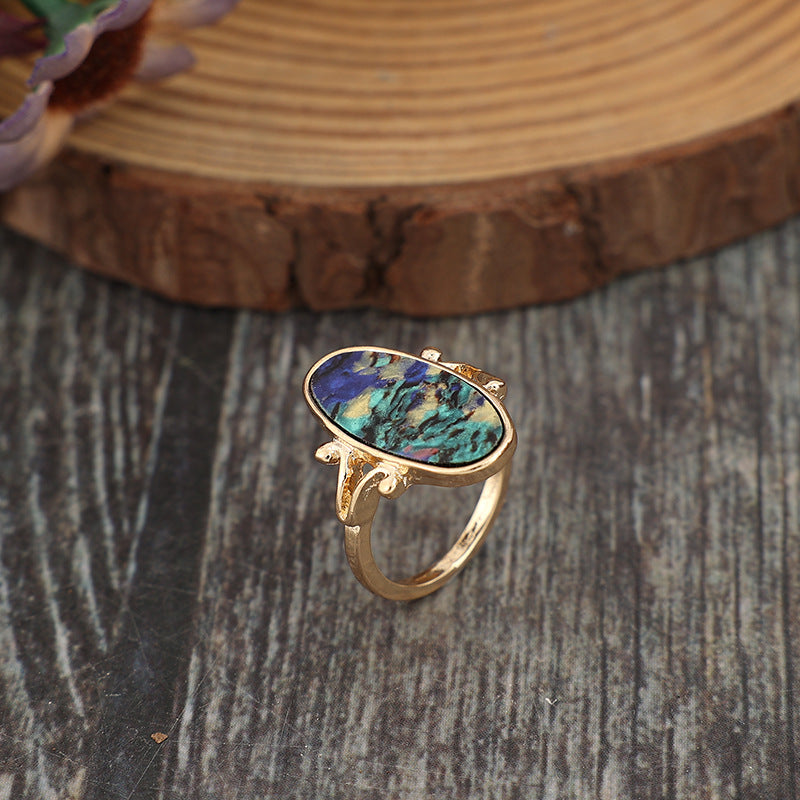 Vintage Geometric Cross Ring - product image 3