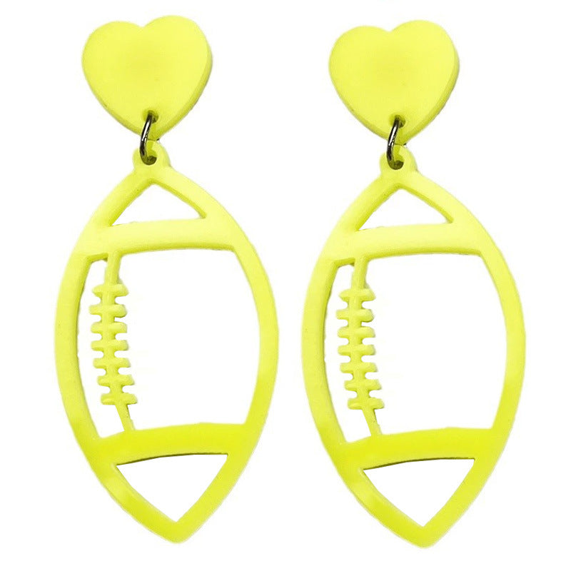 Vintage Heart Cross Acrylic Earrings - product image 6