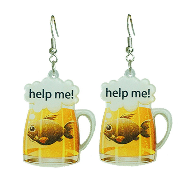 Cross Wood Earrings - product image 6