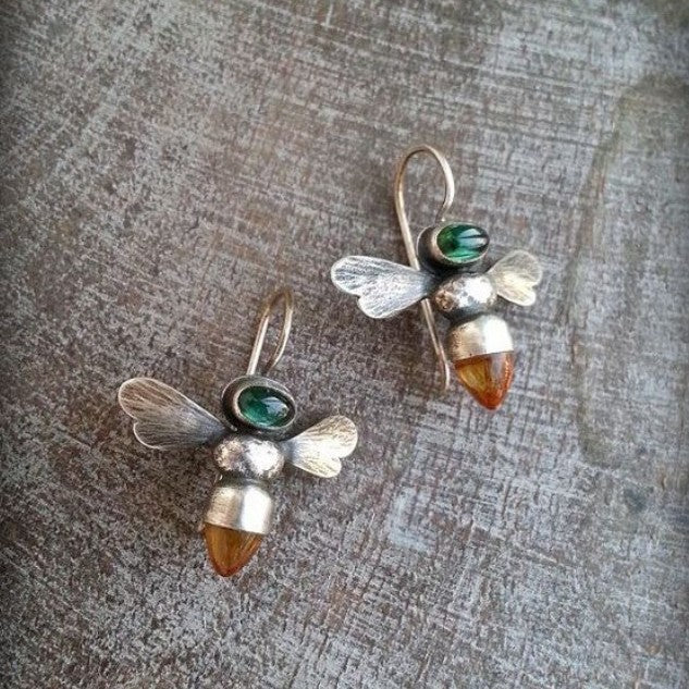 Vintage Cross Bee Earrings - product image 1