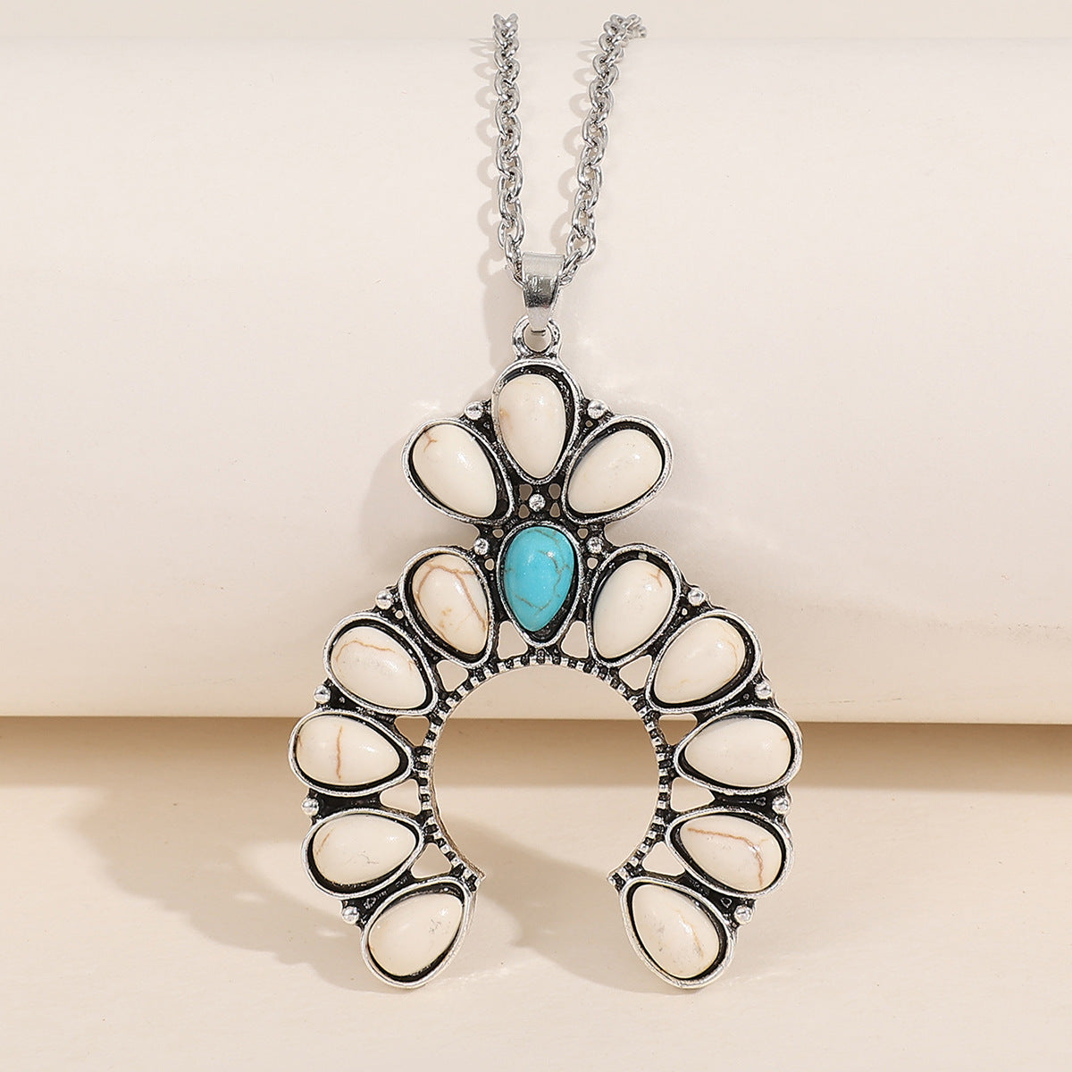 Western Turquoise Floral Necklace - product image 6