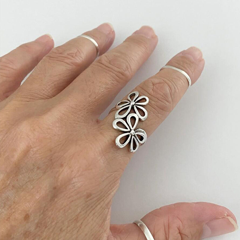 Vintage Floral Ring for Women