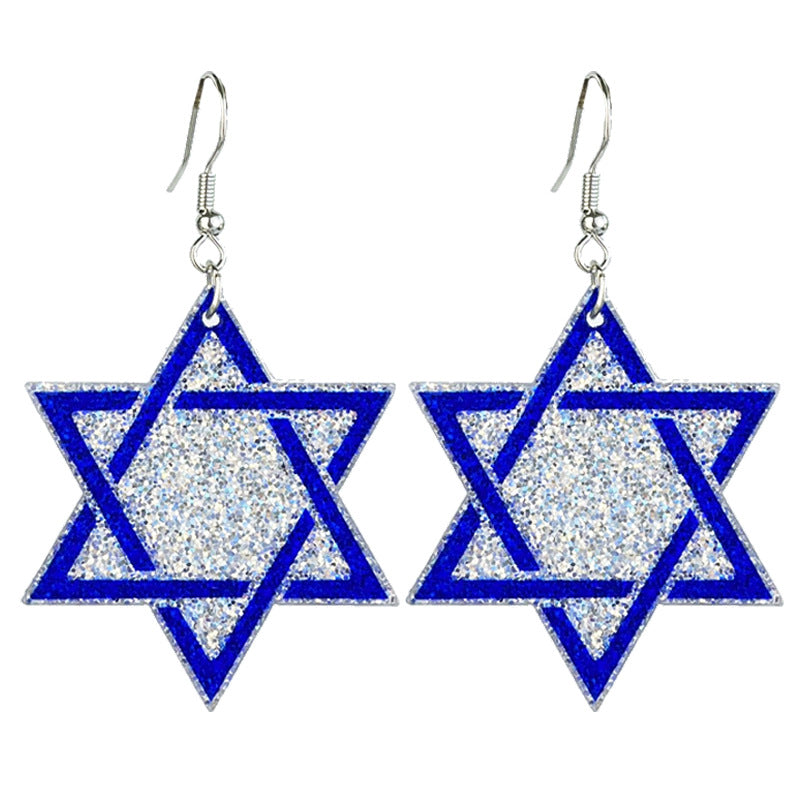 Cross Acrylic Earrings - product image 4