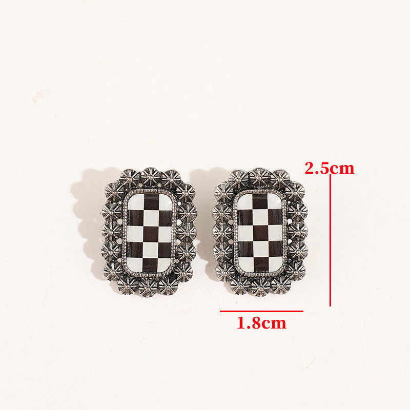 Western Vintage Geometric Cross Earrings - product image 11