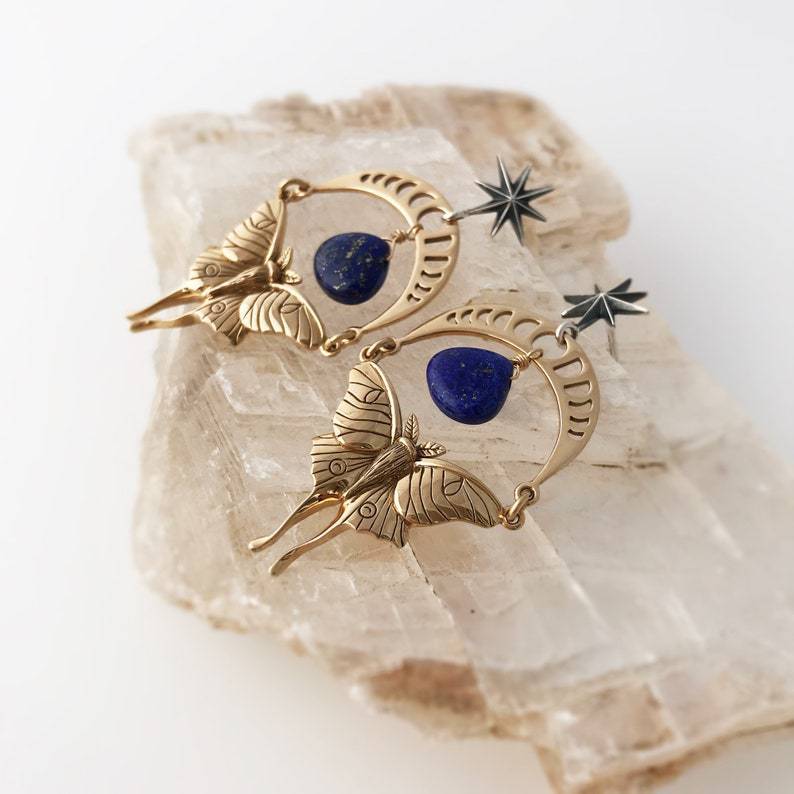 Vintage Statement Moon Earrings - product image 1