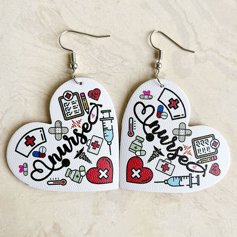 Heart Leather Earrings - product image 7