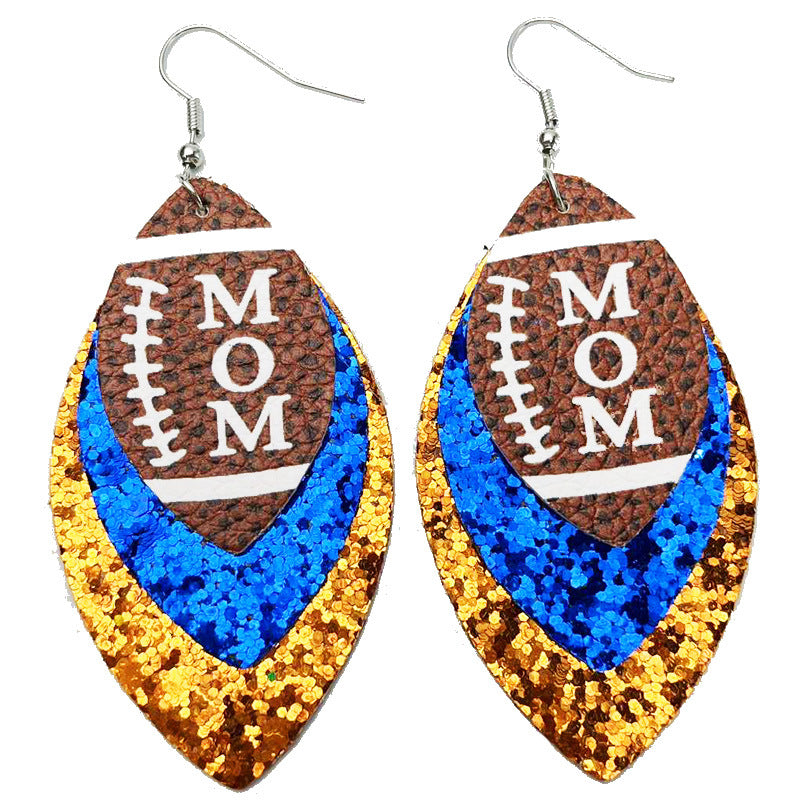Cross Leather Earrings