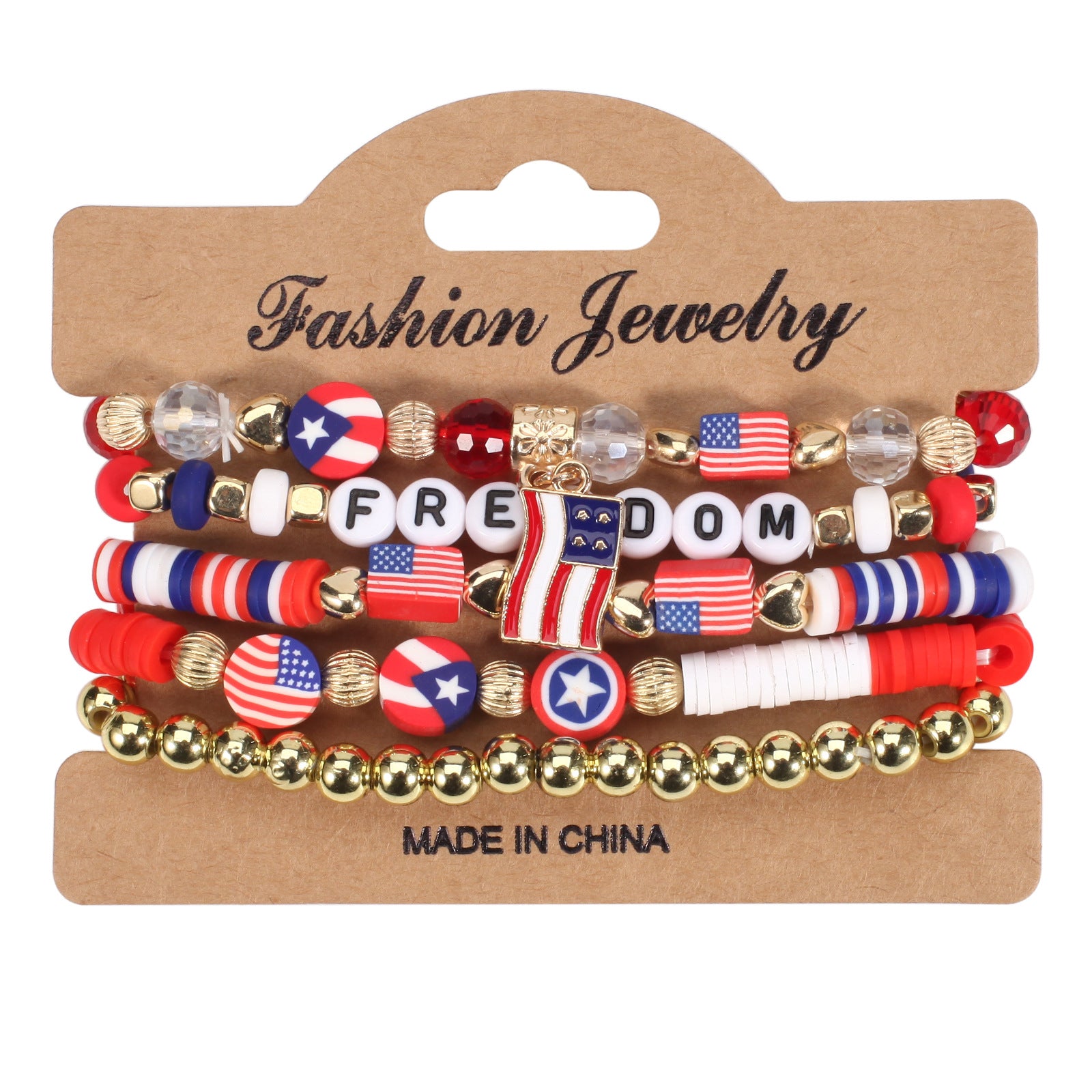 Flag Beaded Crystal Bracelet - product image 11