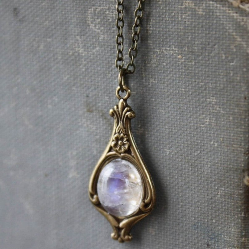 Vintage Floral Moon Necklace - product image 5