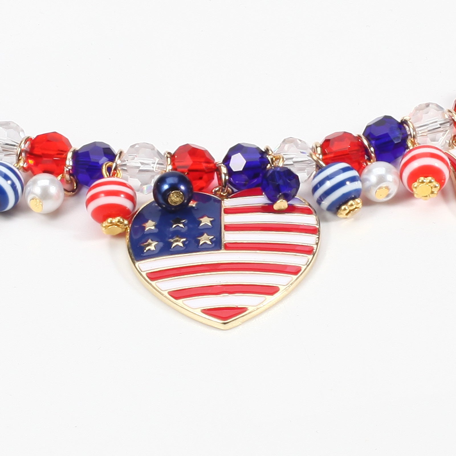 Heart Flag Butterfly Necklace