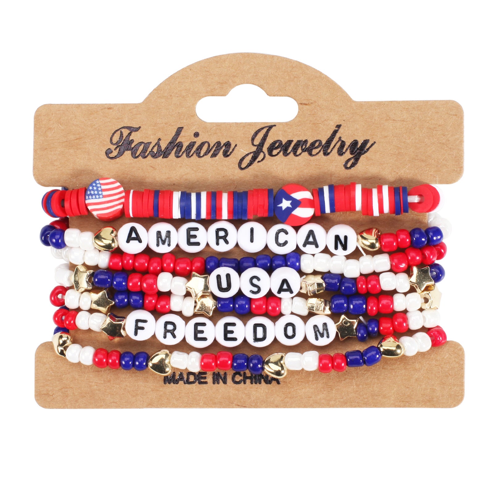 Flag Beaded Bracelet - product image 1