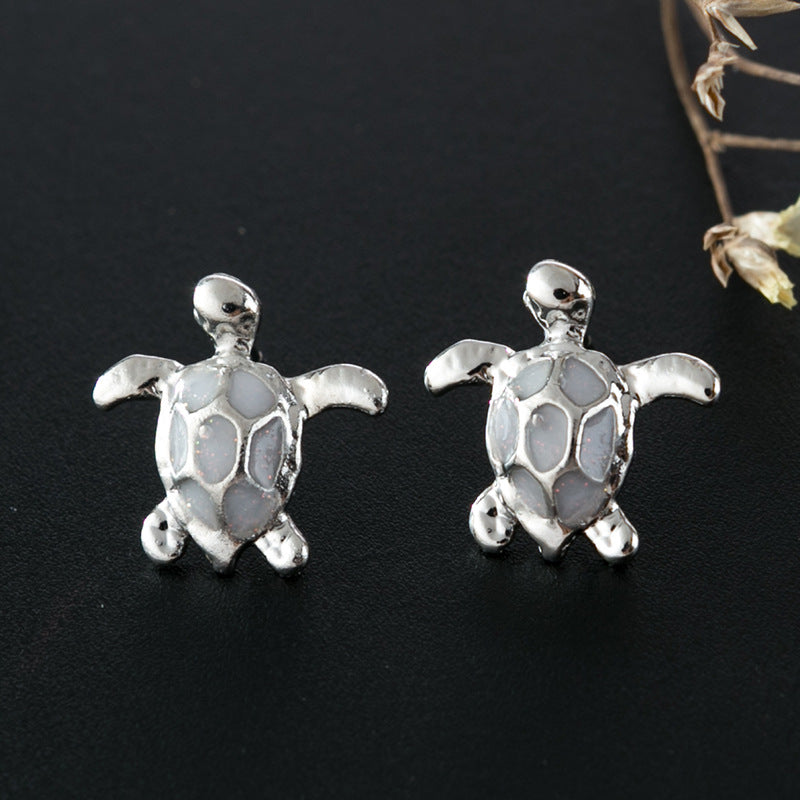 And Platforms Opal Turtle Multi-color Earrings Exquisite Earrings - product image 9