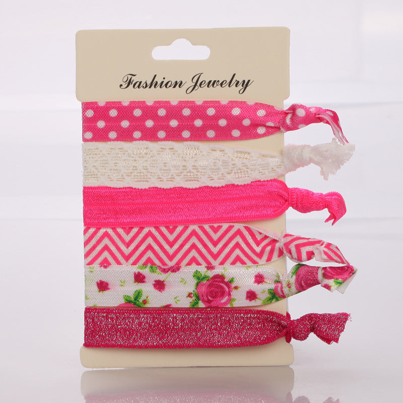 Korean Hair Ties Colorful Elastic Hairband Dual-purpose Wristband of Popular - product image 8