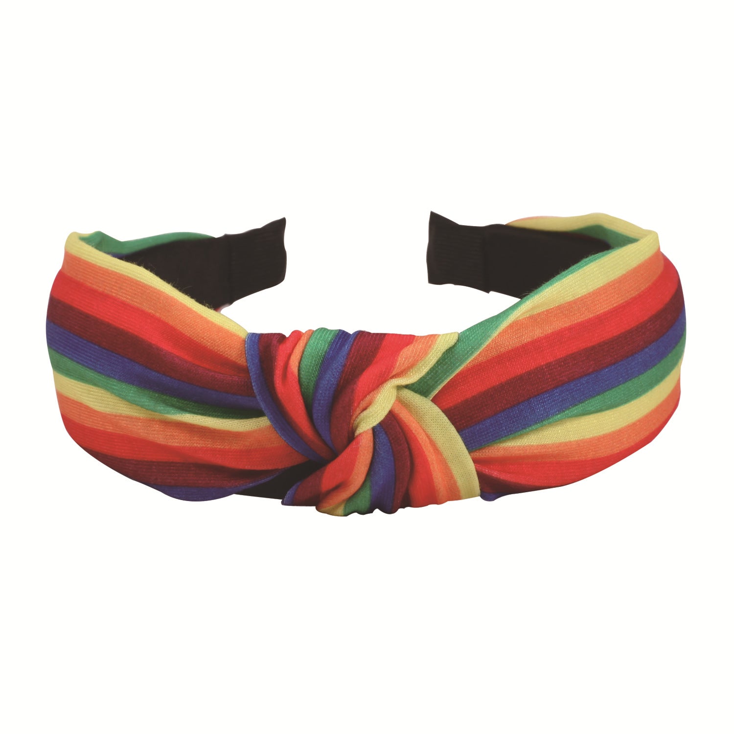 Rainbow Pattern Fabric Headband Knotted Printed Women's Headband Hair - product image 4