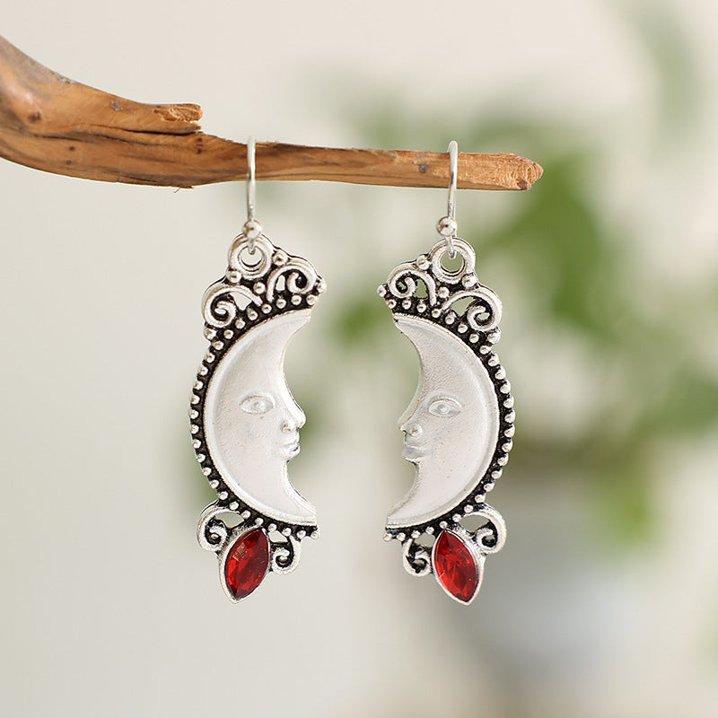 Moon Cross Earrings - product image 2