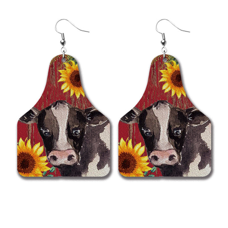 Western Vintage Leather Earrings - product image 14