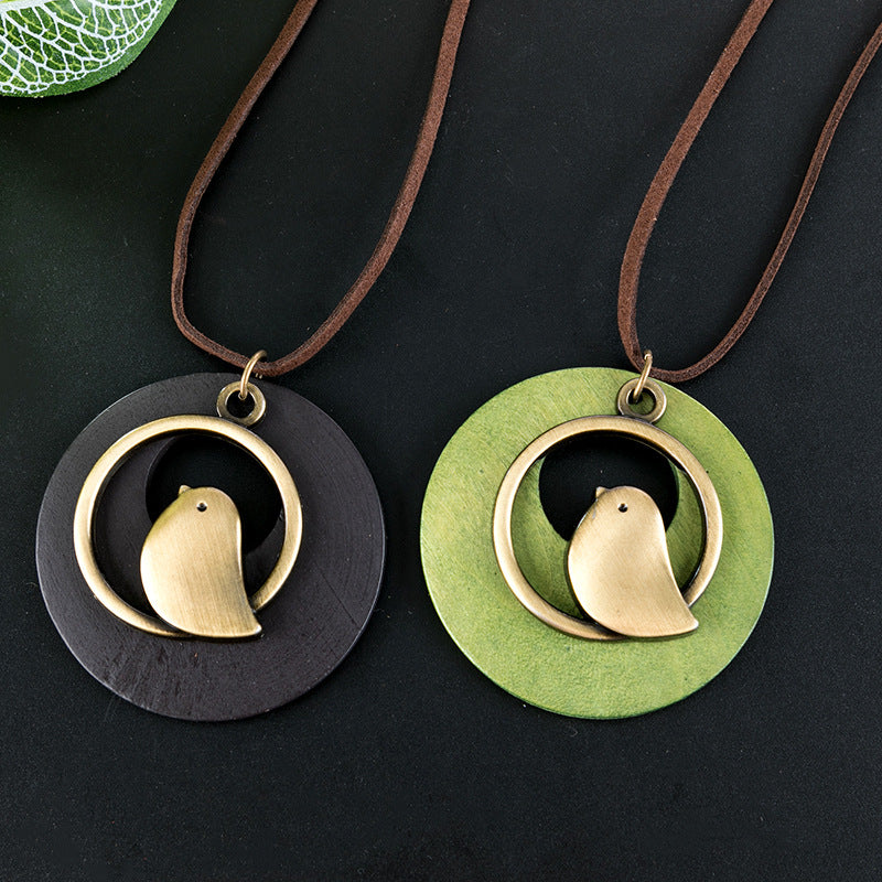 Vintage Wood Necklace