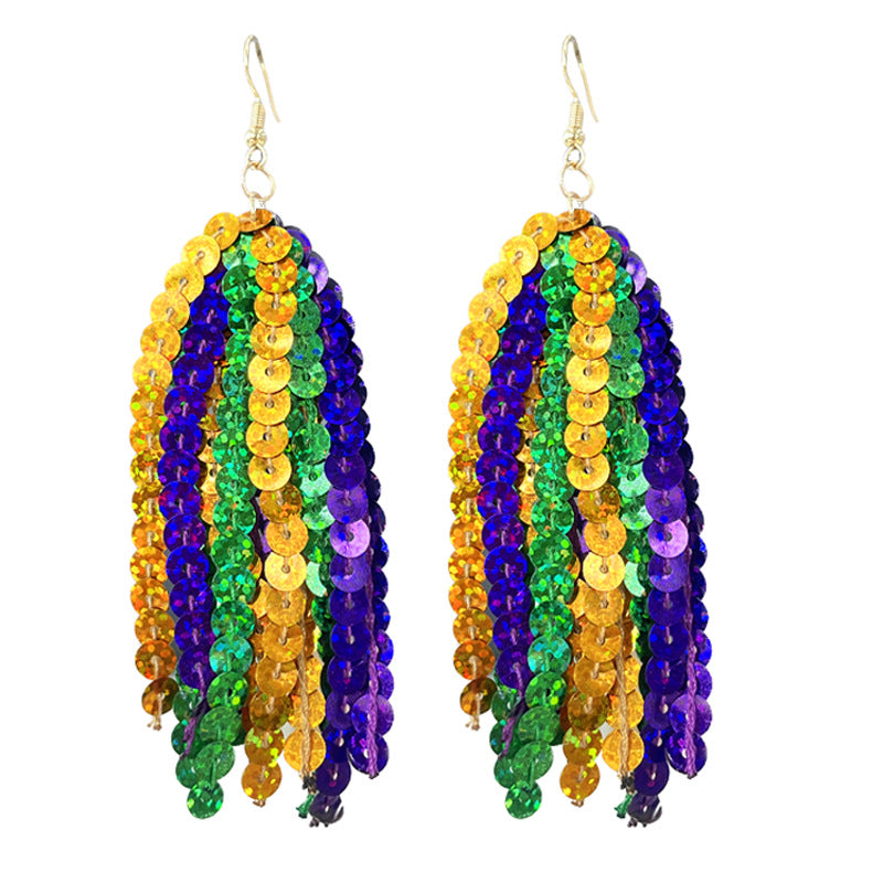 Feather Cross Beaded Earrings - product image 8