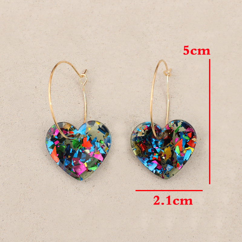 Heart Cross Earrings for Women - product image 4