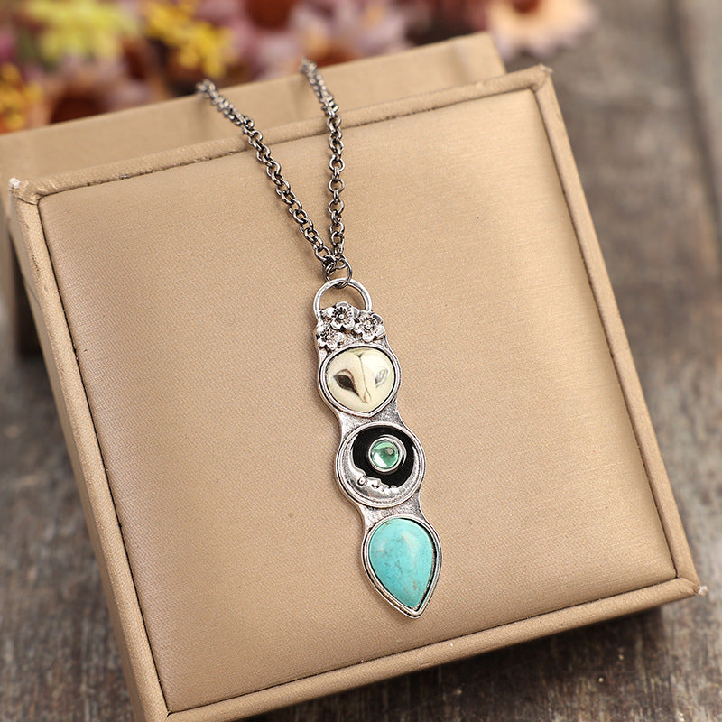 Turquoise Boho Vintage Necklace - product image 3