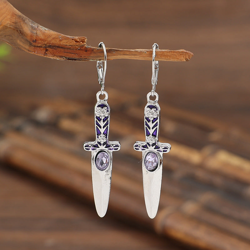 Floral Cross Earrings - product image 3