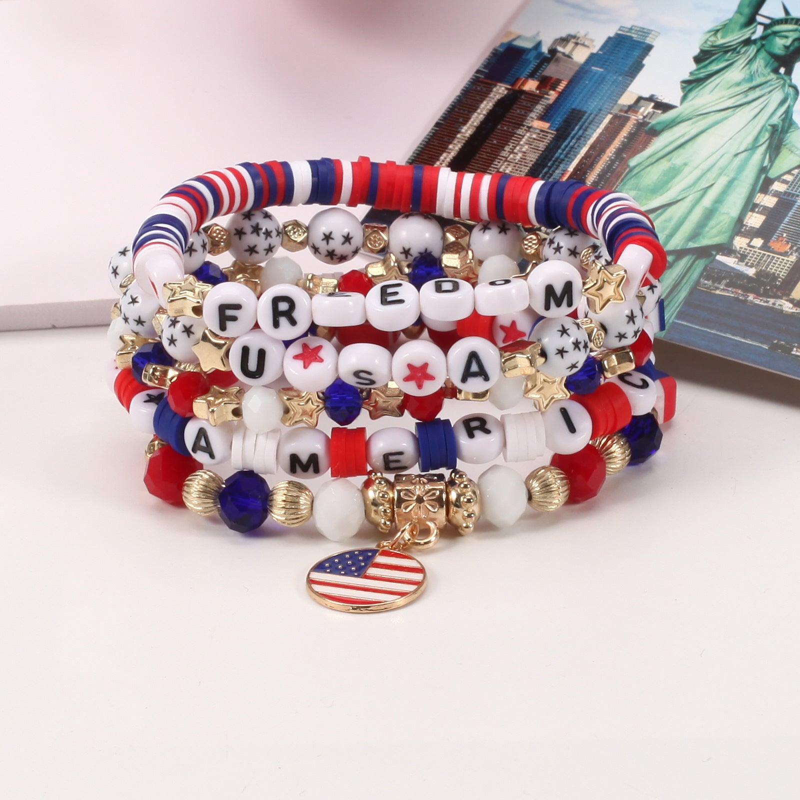 Flag Beaded Crystal Bracelet - product image 43