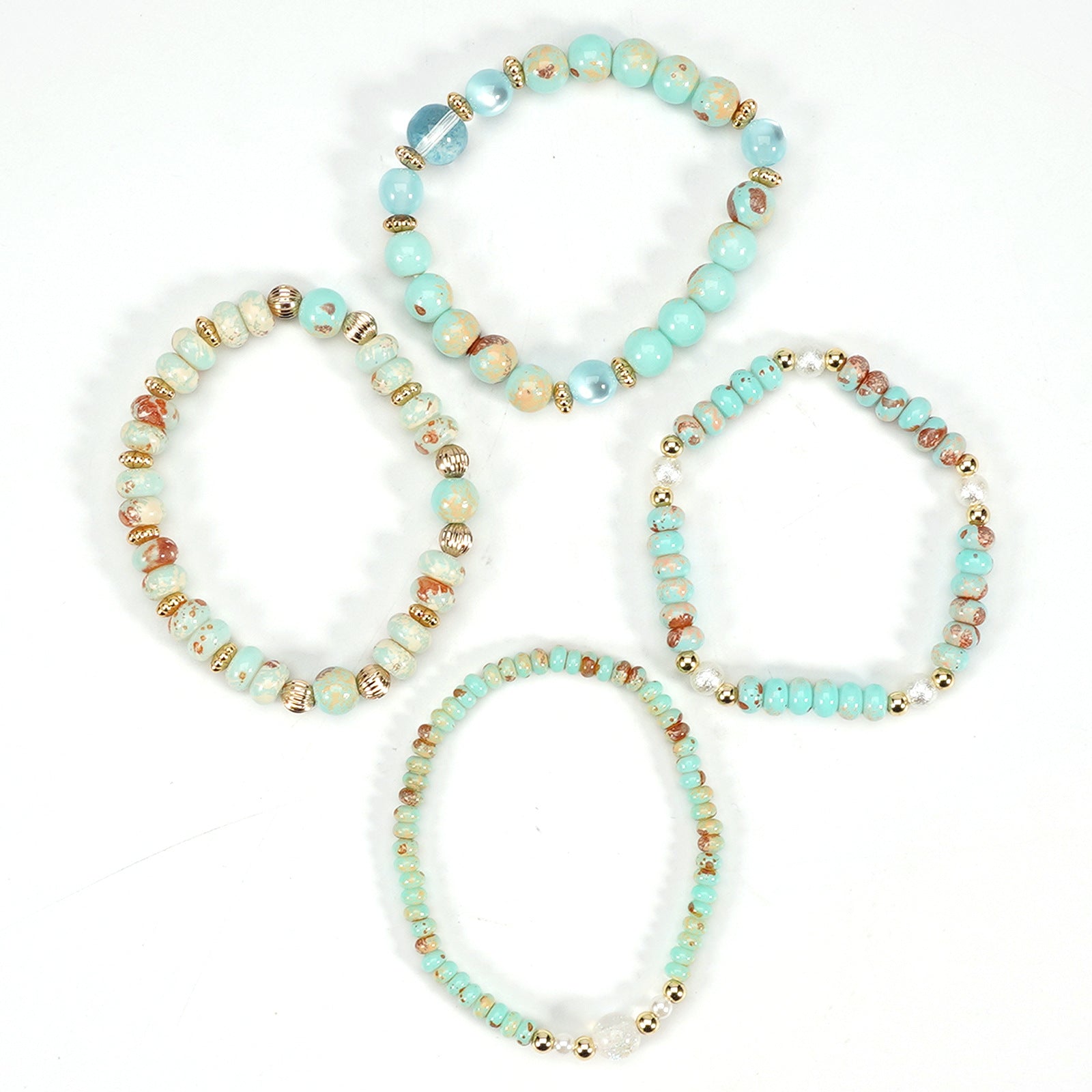 Boho Cross Beaded Bracelet for Women