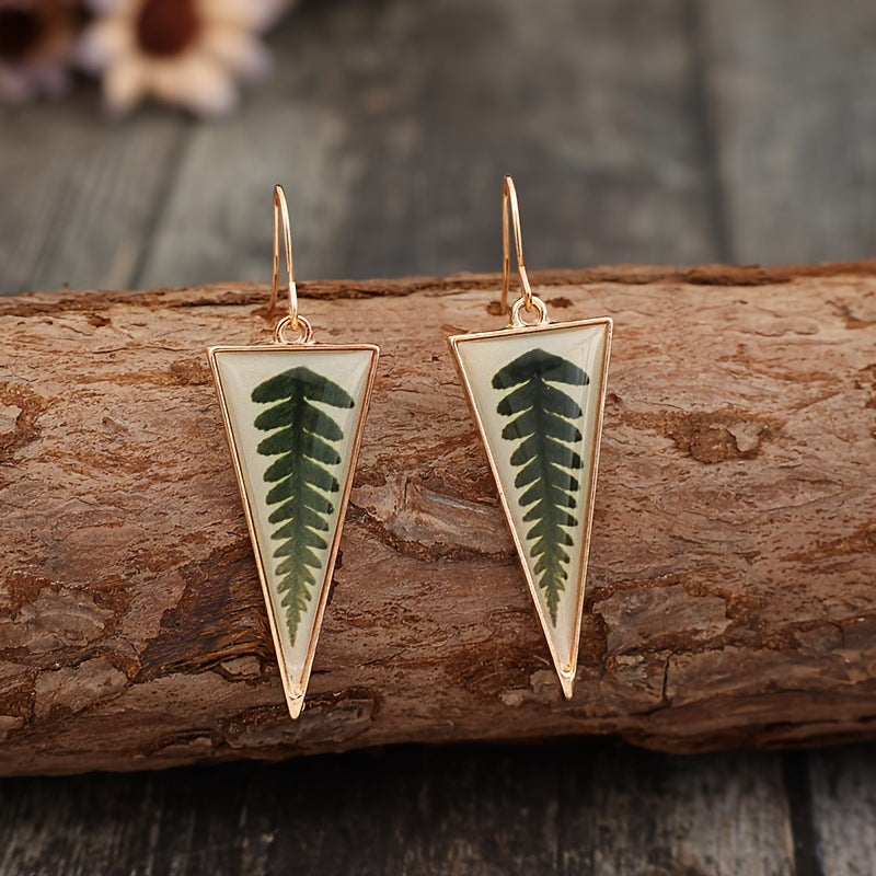 Vintage Cross Resin Earrings for Women