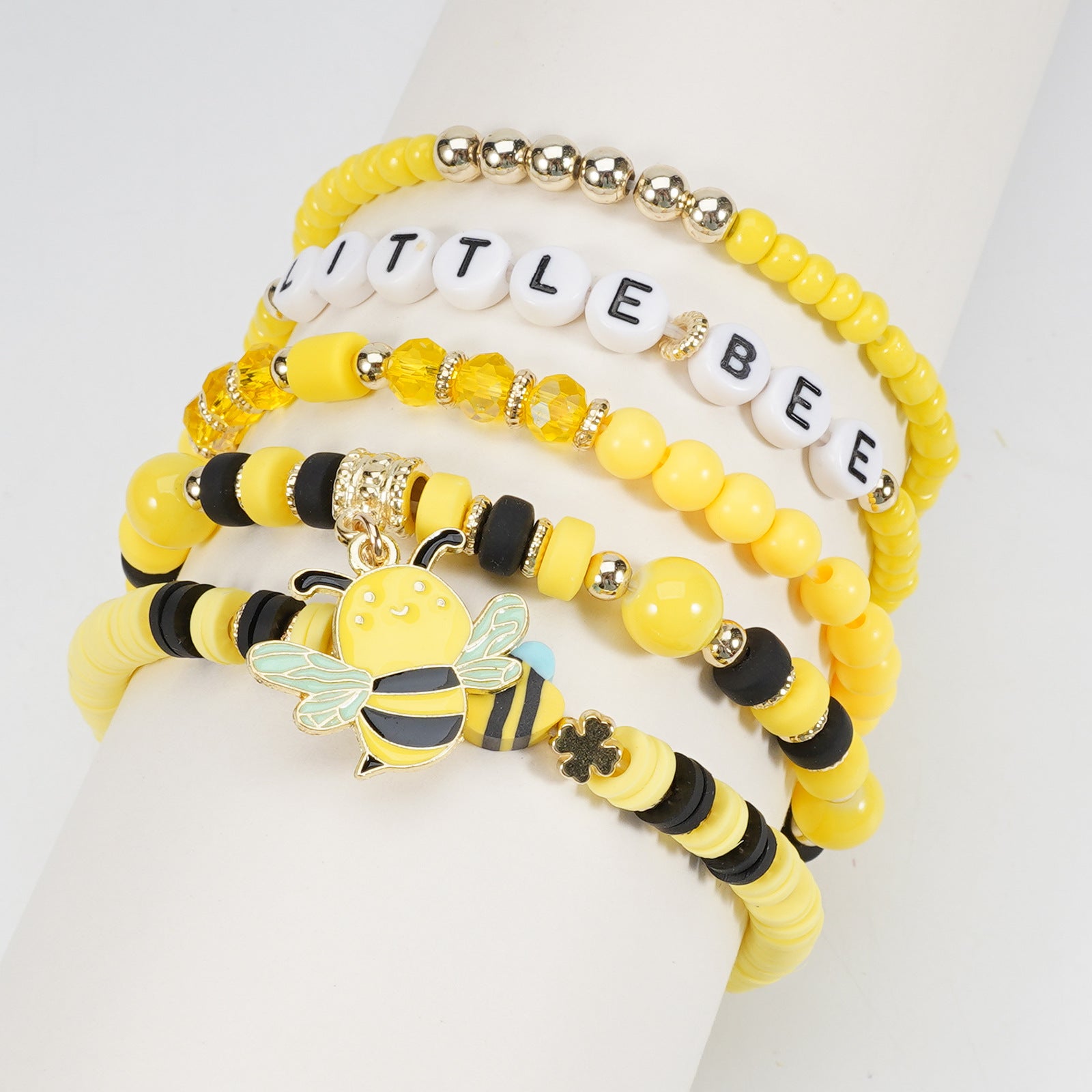 Floral Cross Bee Beaded Necklace - product image 30