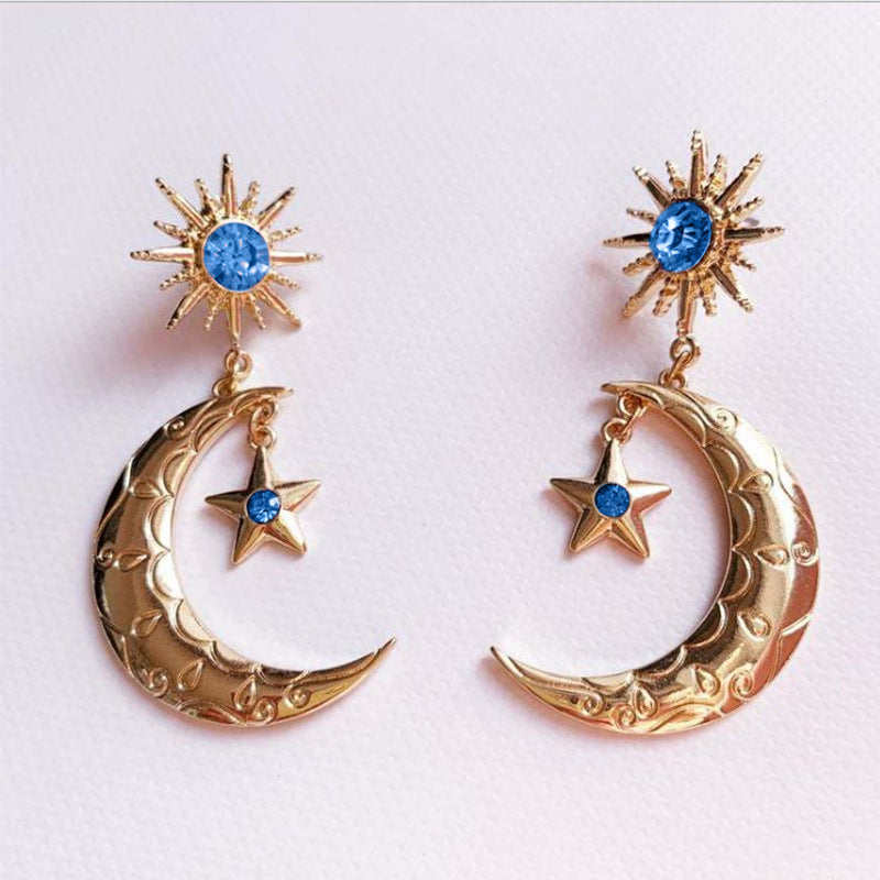 Vintage Moon Cross Earrings - product image 11