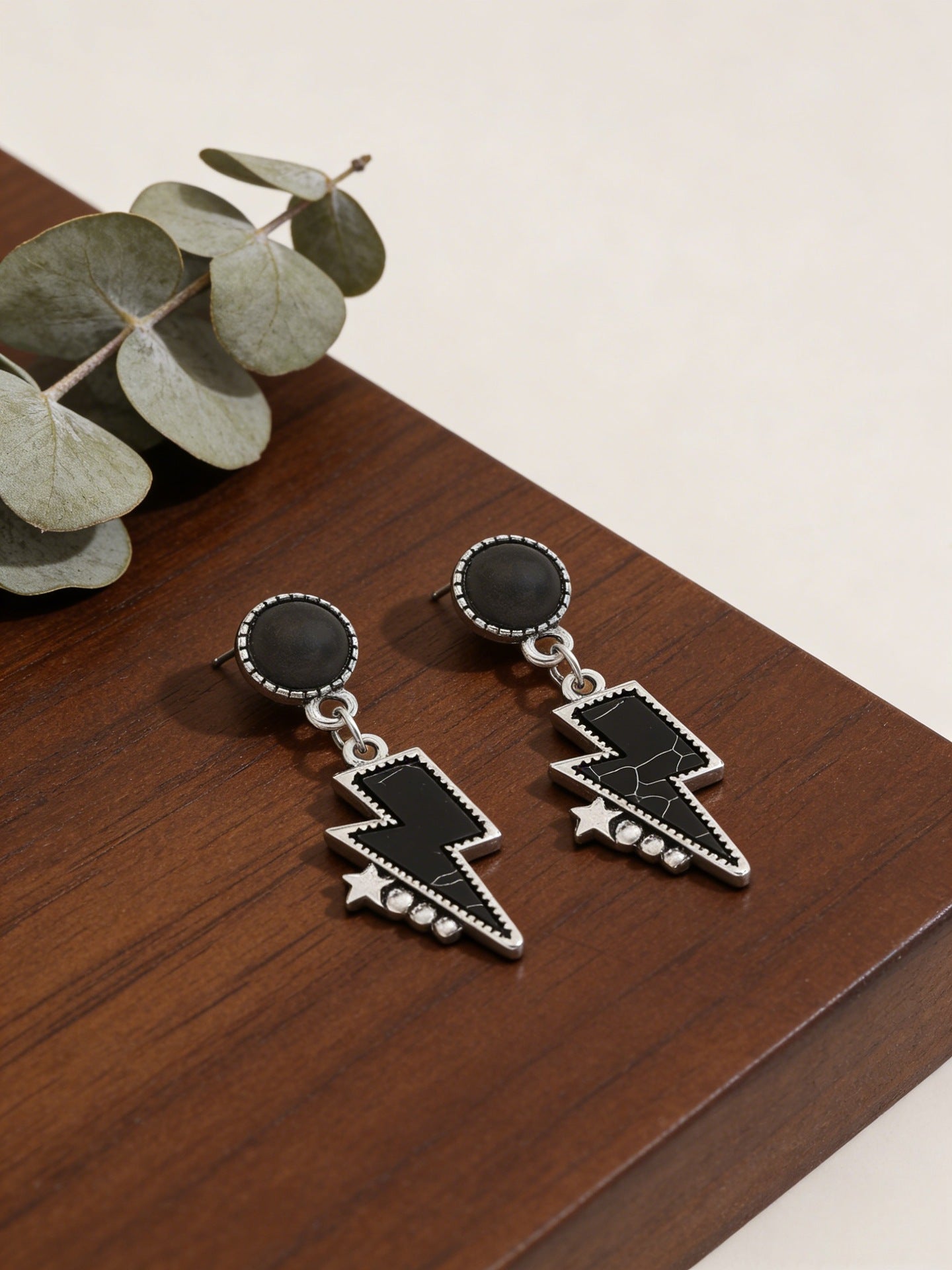 Turquoise Statement Cross Earrings