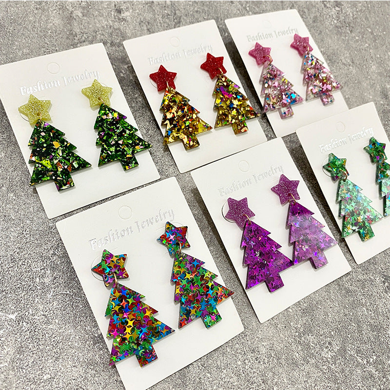 Cross Acrylic Earrings - product image 1