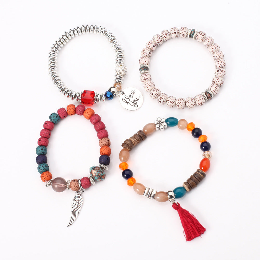Boho Cross Beaded Bracelet - product image 4