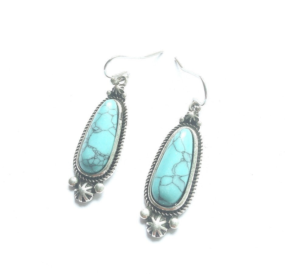 Turquoise Vintage Statement Earrings - product image 9