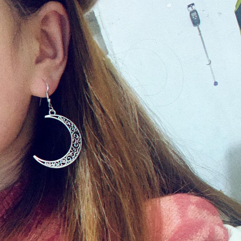 Vintage Moon Cross Earrings for Women - product image 5