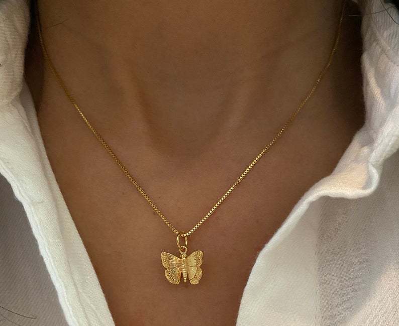 Vintage Cross Butterfly Necklace - product image 5