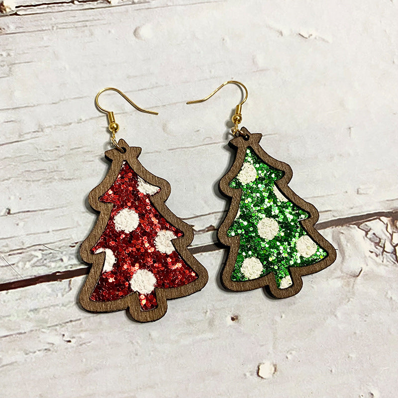 Cross Leather Earrings - product image 3
