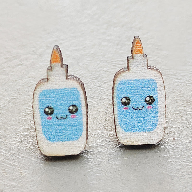 Cross Wood Earrings - product image 14