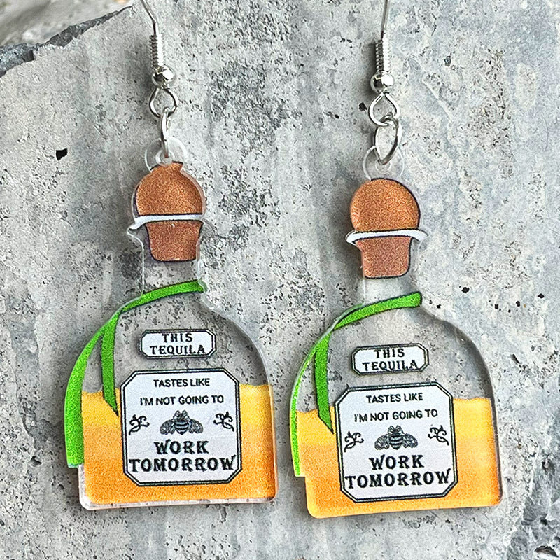 Cross Acrylic Earrings - product image 2