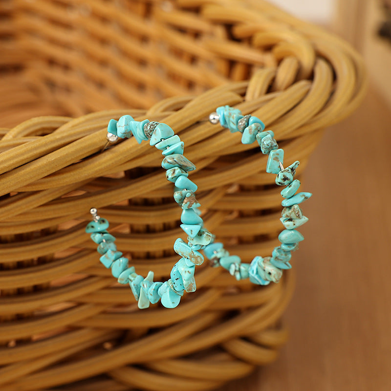 Turquoise Vintage Cross Earrings - product image 1
