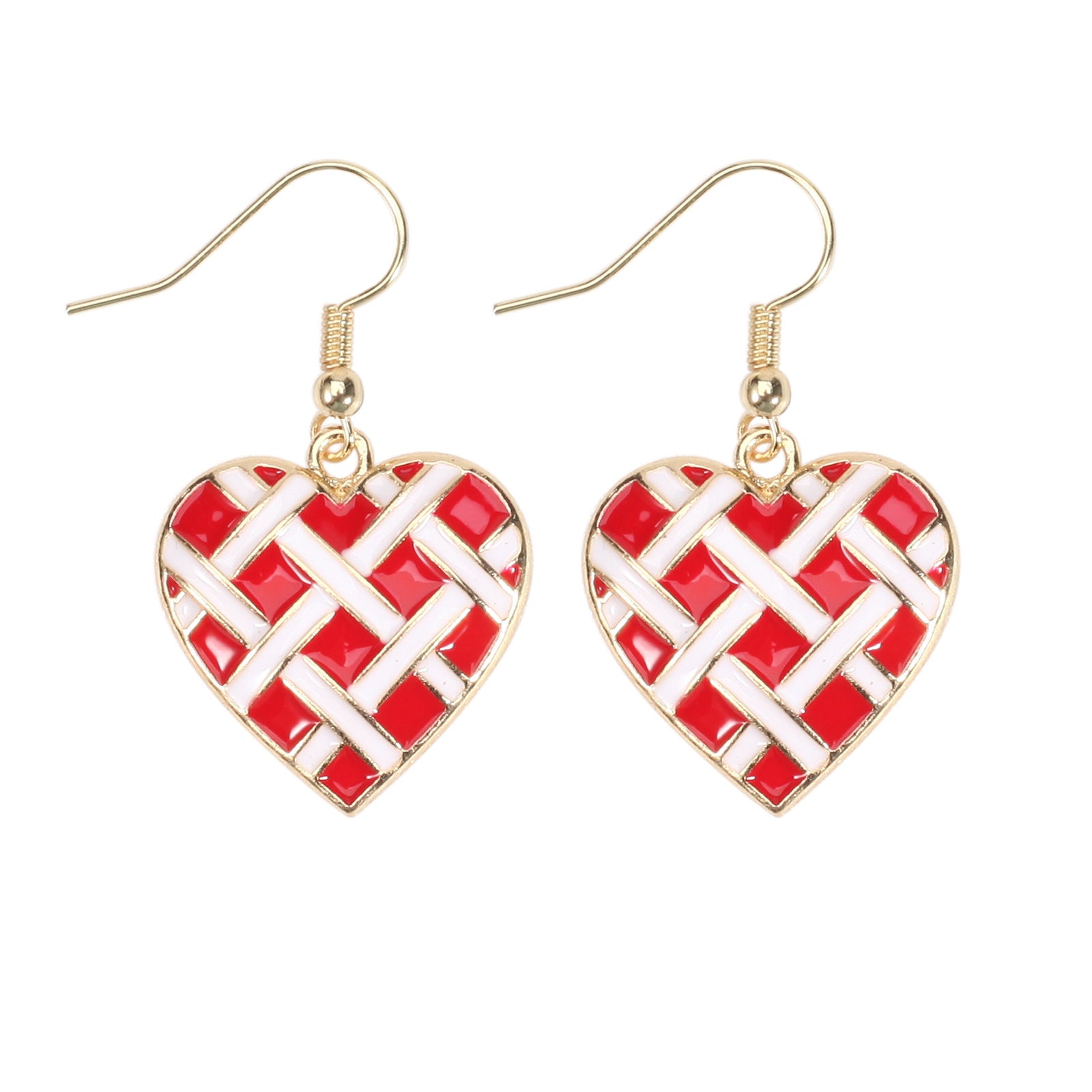 Heart Cross Crystal Earrings - product image 8