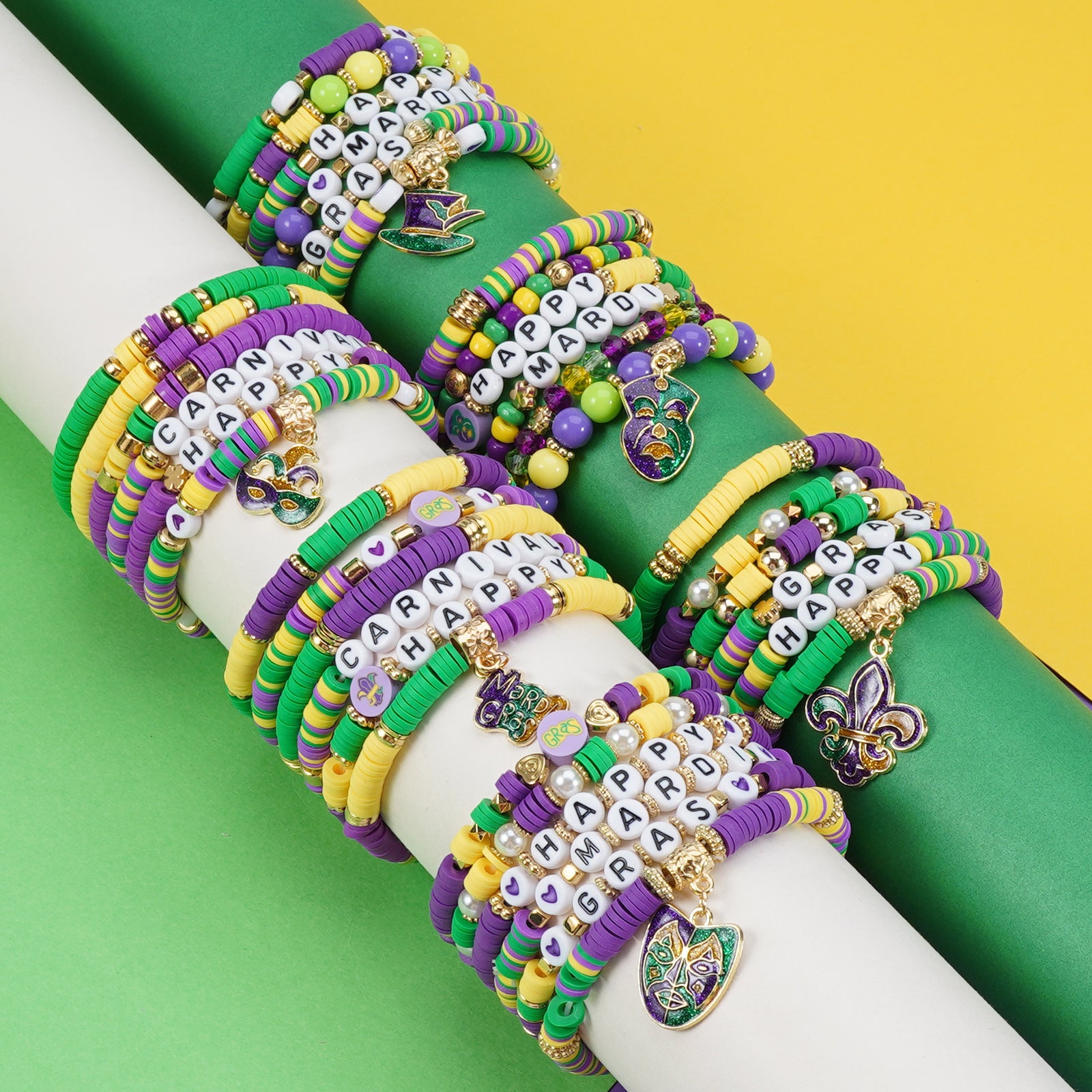 Brazilian Carnival Bracelet Mardi Gras Hat - Face Mask - Pendant - - product image 2