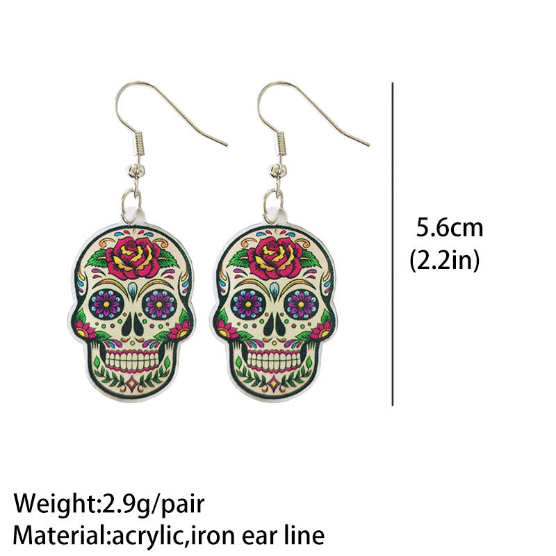 Floral Cross Butterfly Acrylic Earrings - product image 11